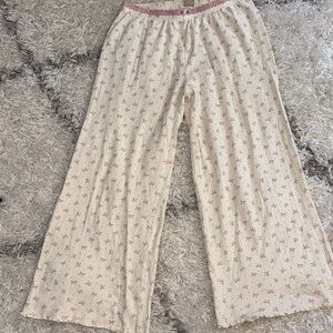 Messy Bun Just Chillin' Bow Coquette Knit Pants